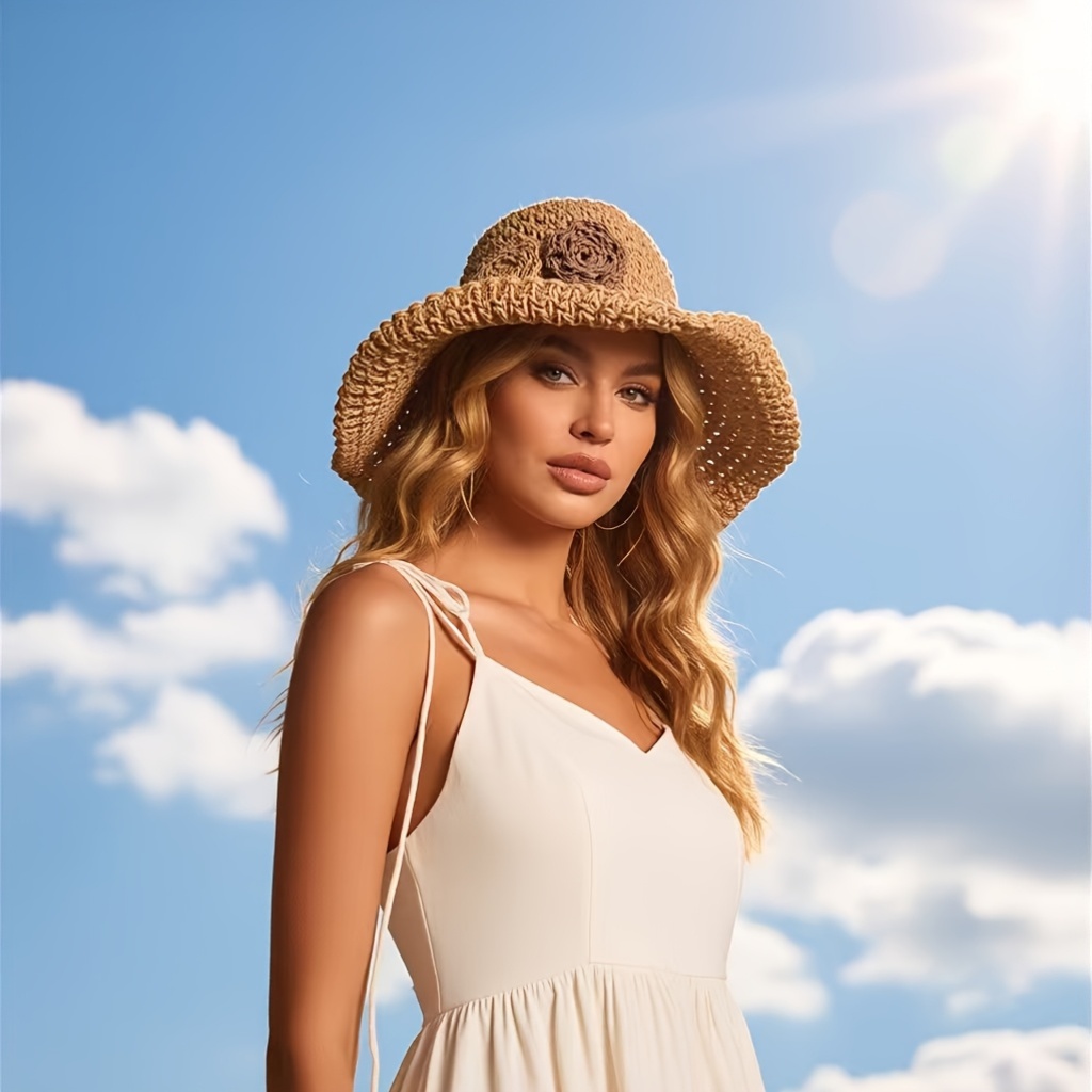 Boheemse bloemenhoed voor dame - Bucket Hat Straw recensie en prijs